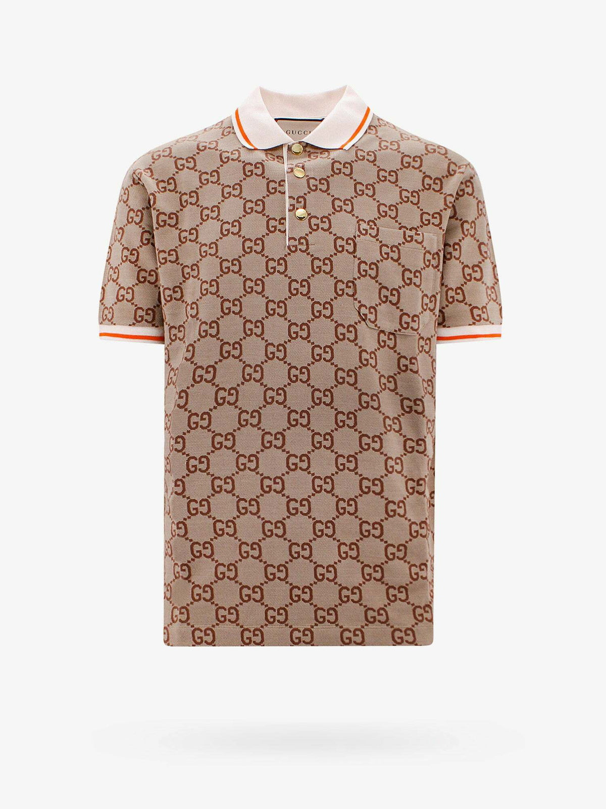 Gucci Polo Shirt Beige Mens
