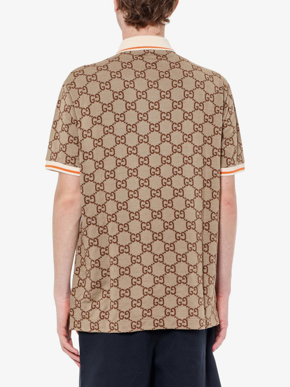 Gucci Polo Shirt Beige Mens