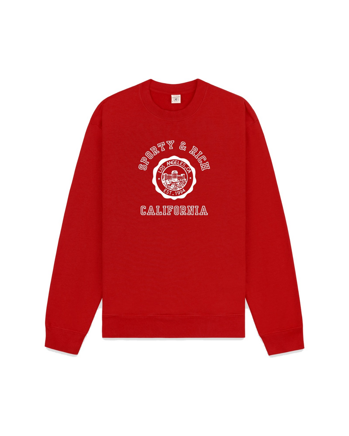 California Emblem Crewneck - Ruby/White