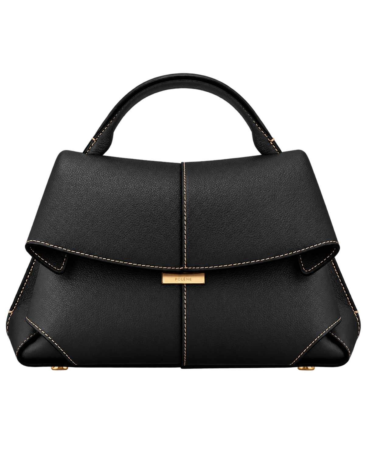 Mokki Edition Textured Black with Ecru Stitching