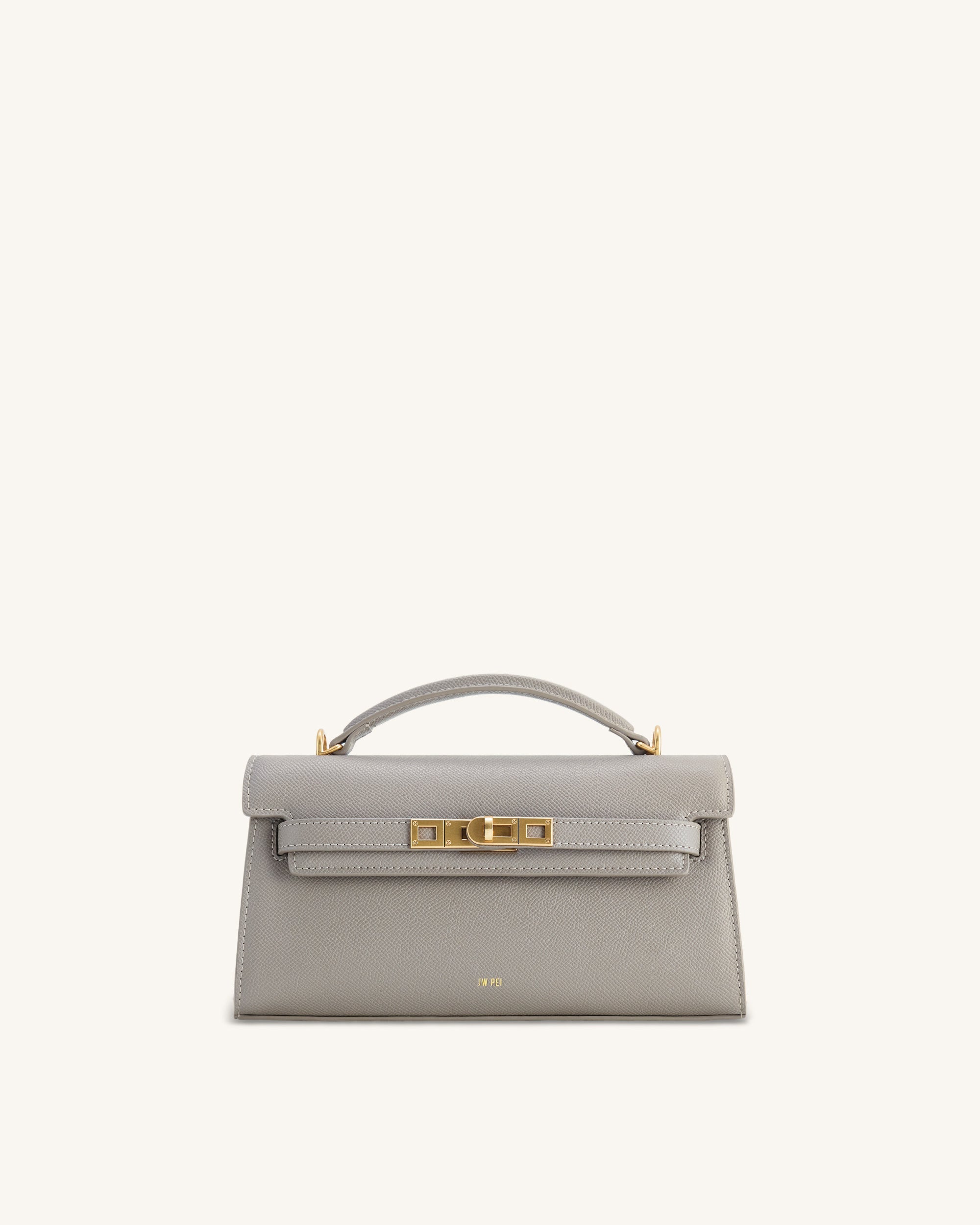 Noor Top Handle Bag - Taupe Brown