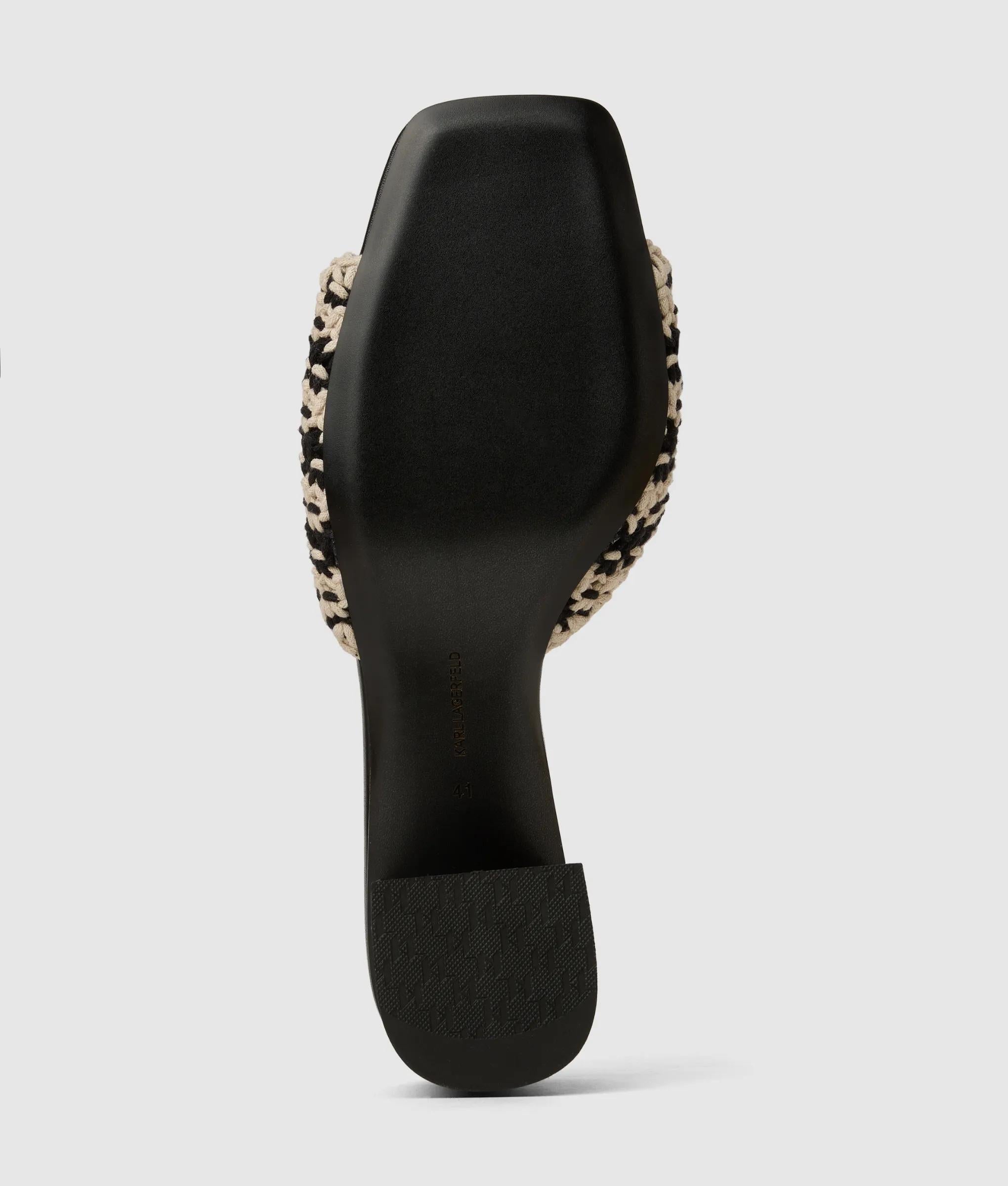 Plaza II crochet heeled sandals
