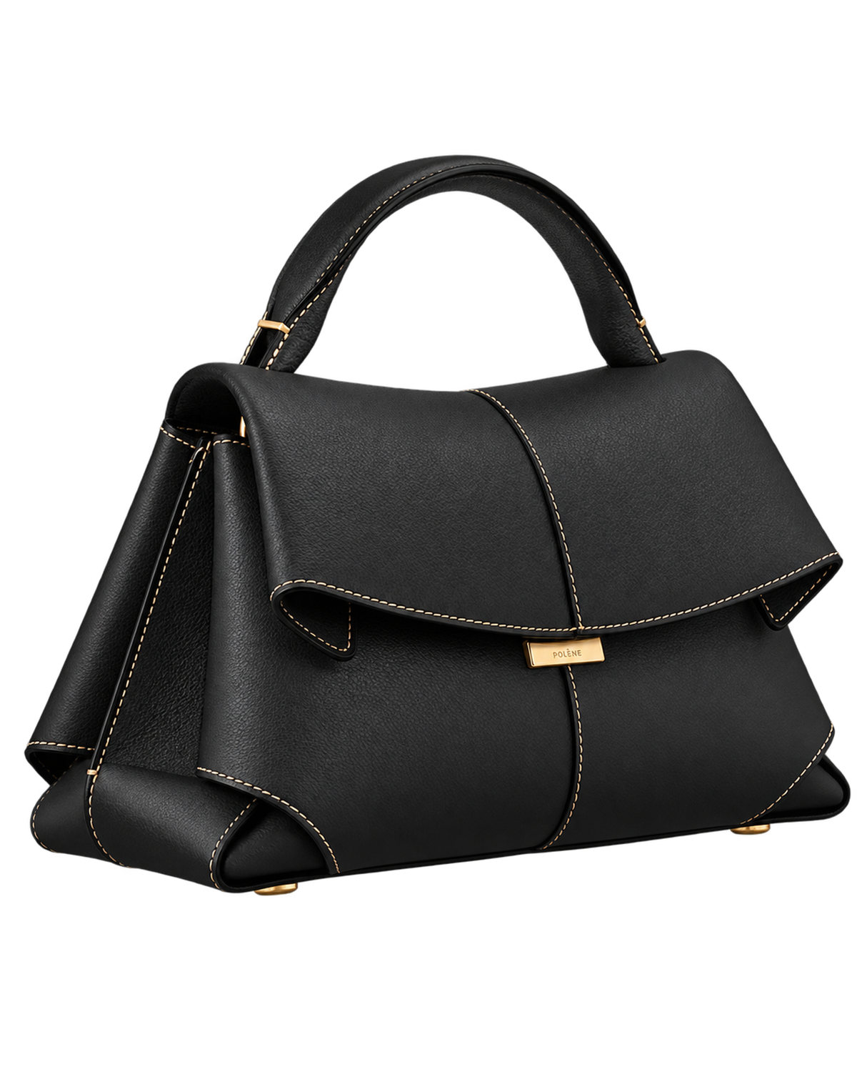 Mokki Edition Textured Black with Ecru Stitching