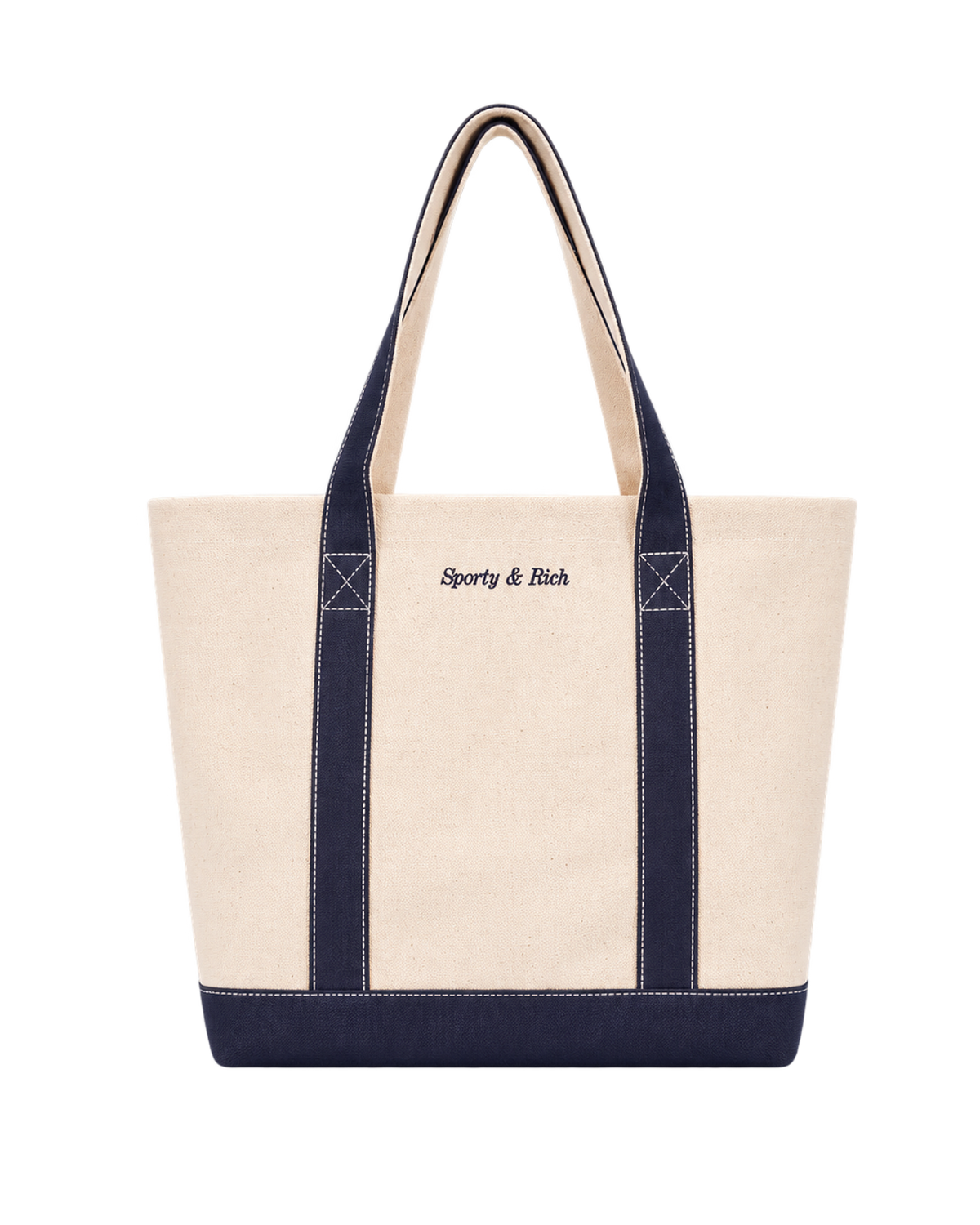 Eden Crest Two Tone Tote - Natural/Navy