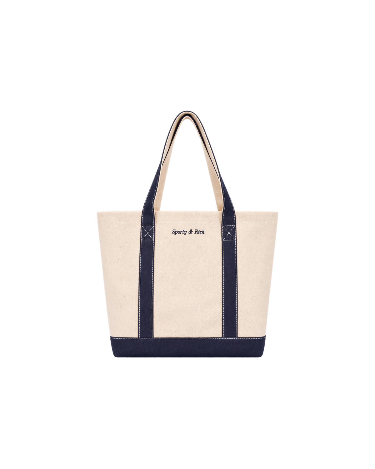 Eden Crest Two Tone Tote - Natural/Navy