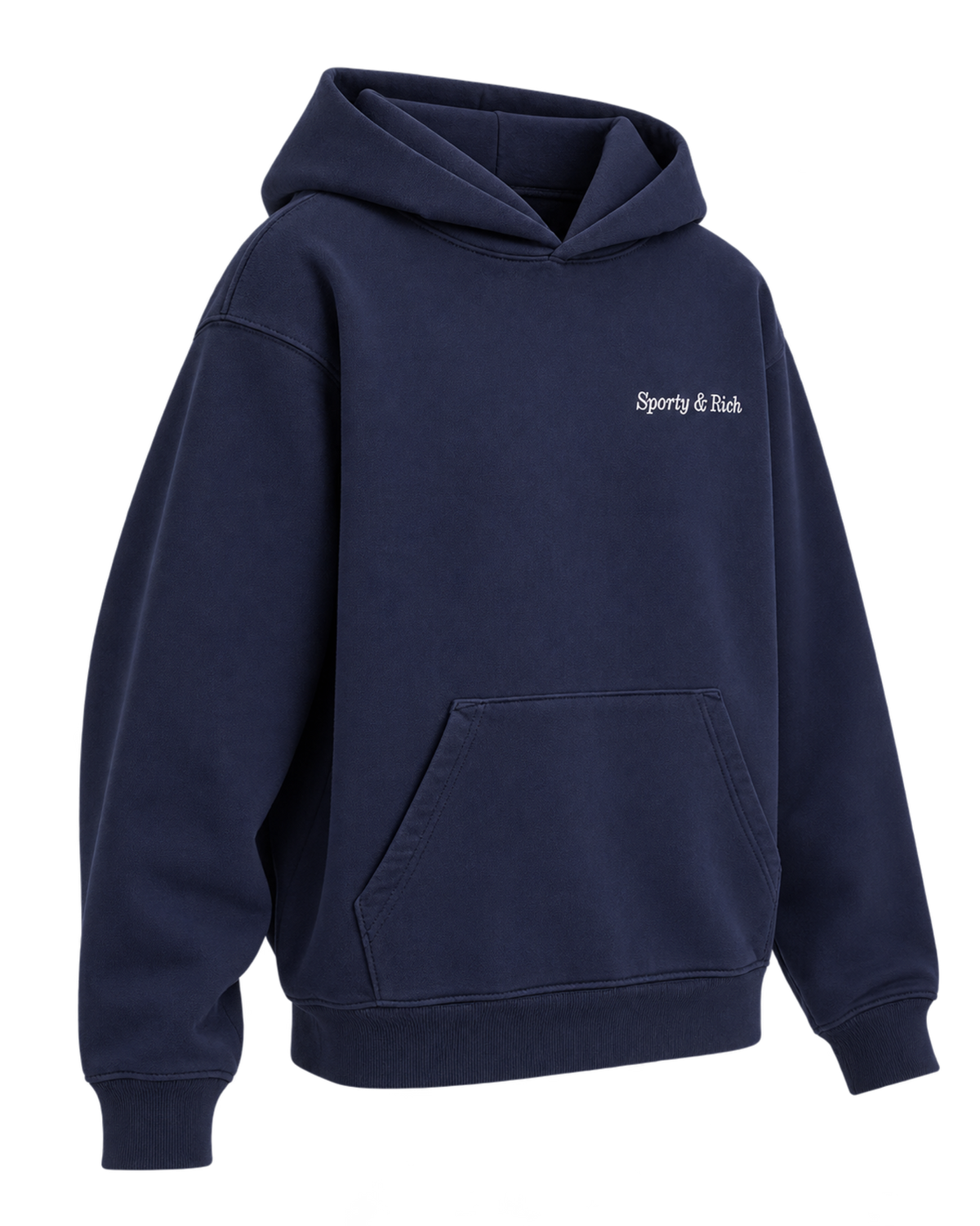 Eden Crest Hoodie - Navy/White