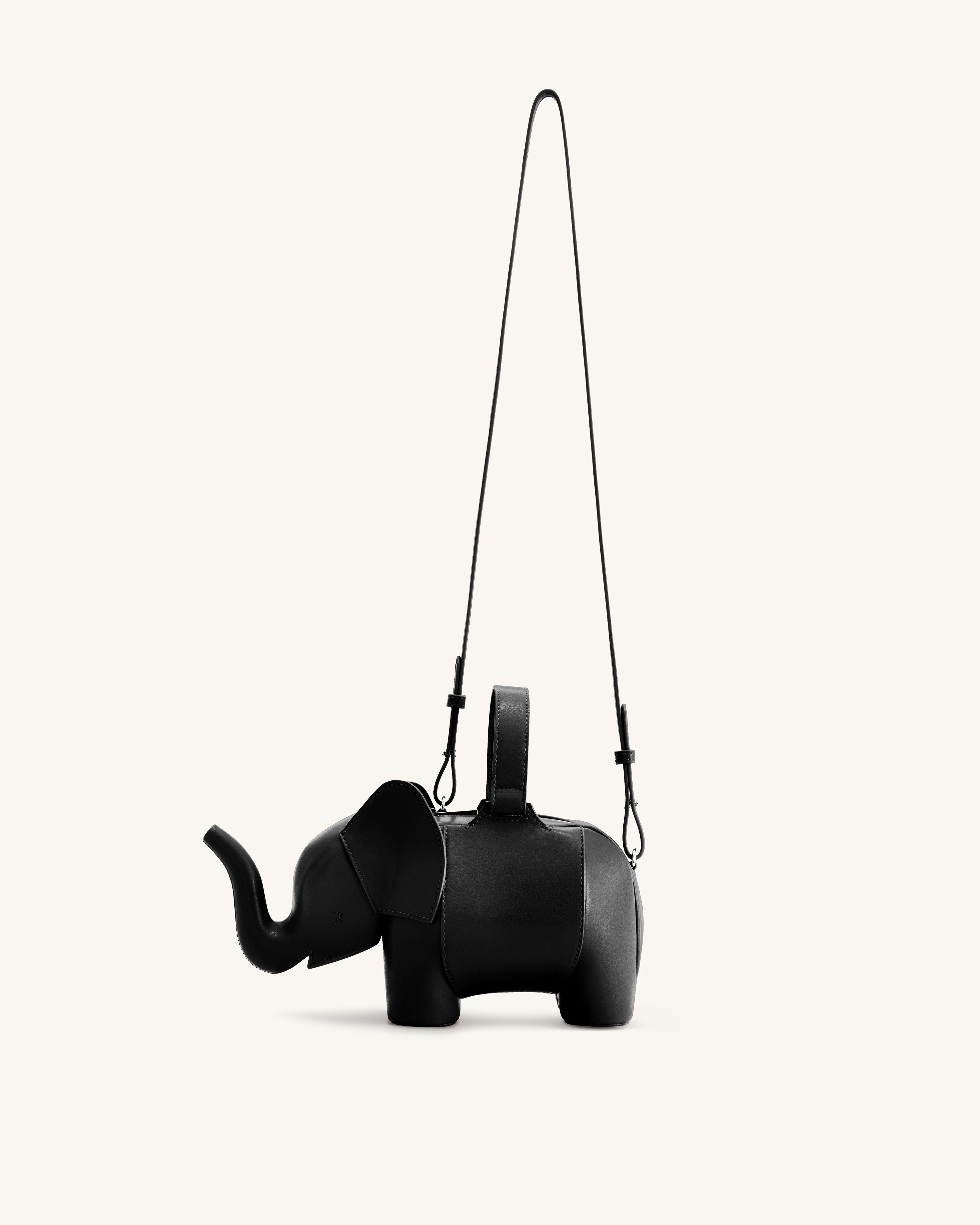 Claire Elephant Shaped Handbag - Red