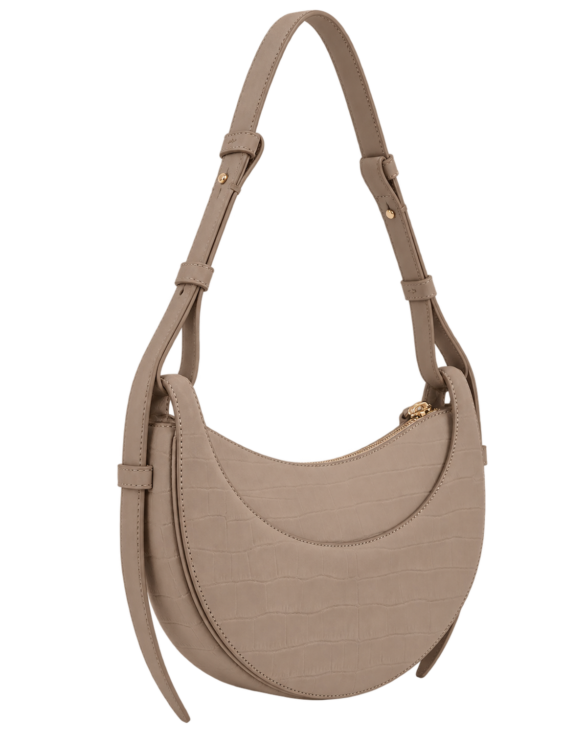 Numéro Dix Edition Crocodile Nubuck Taupe