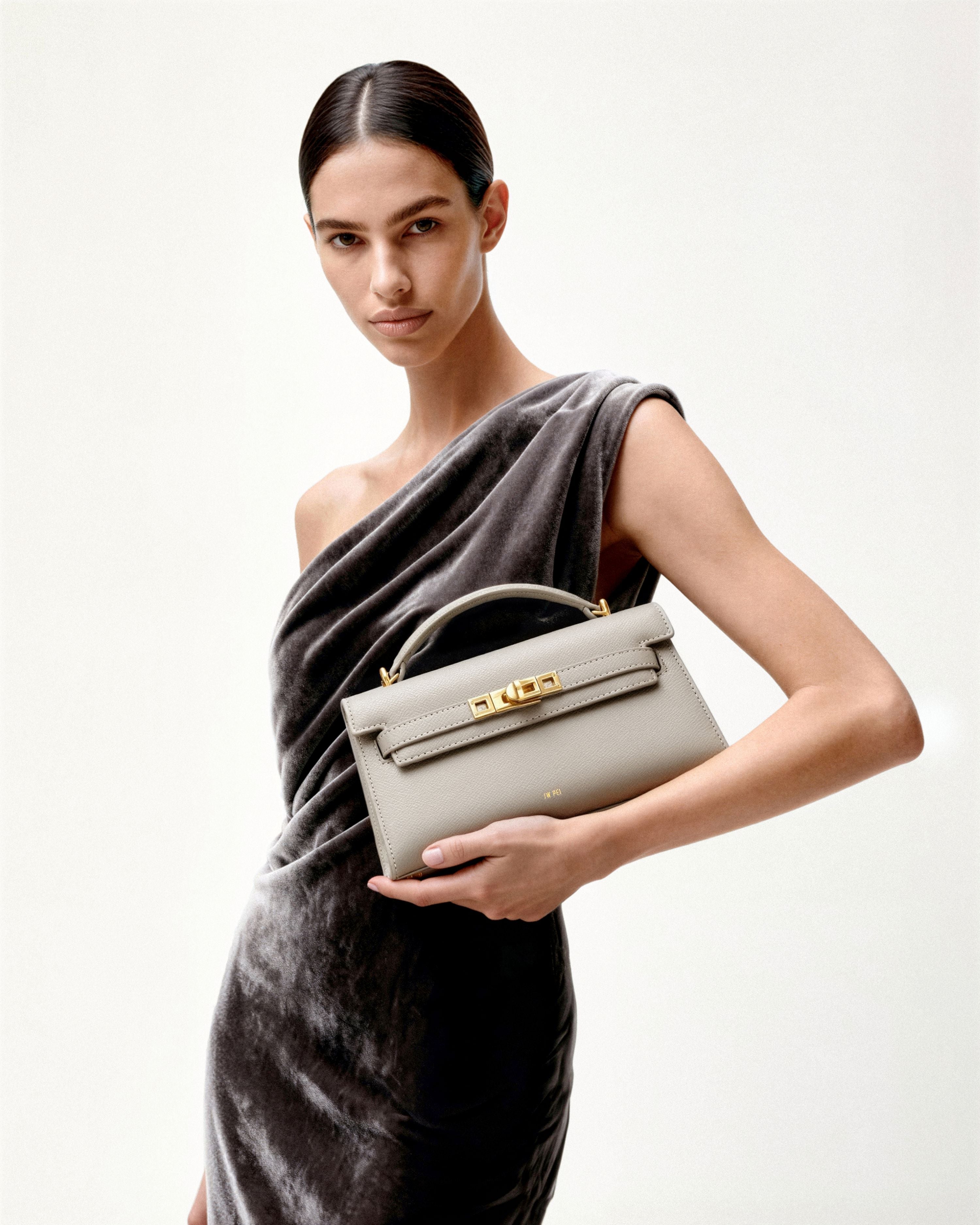 Noor Top Handle Bag - Blue Denim