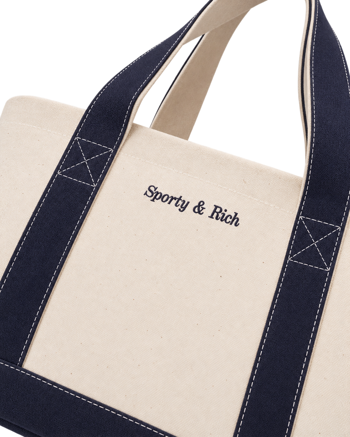 Eden Crest Two Tone Tote - Natural/Navy