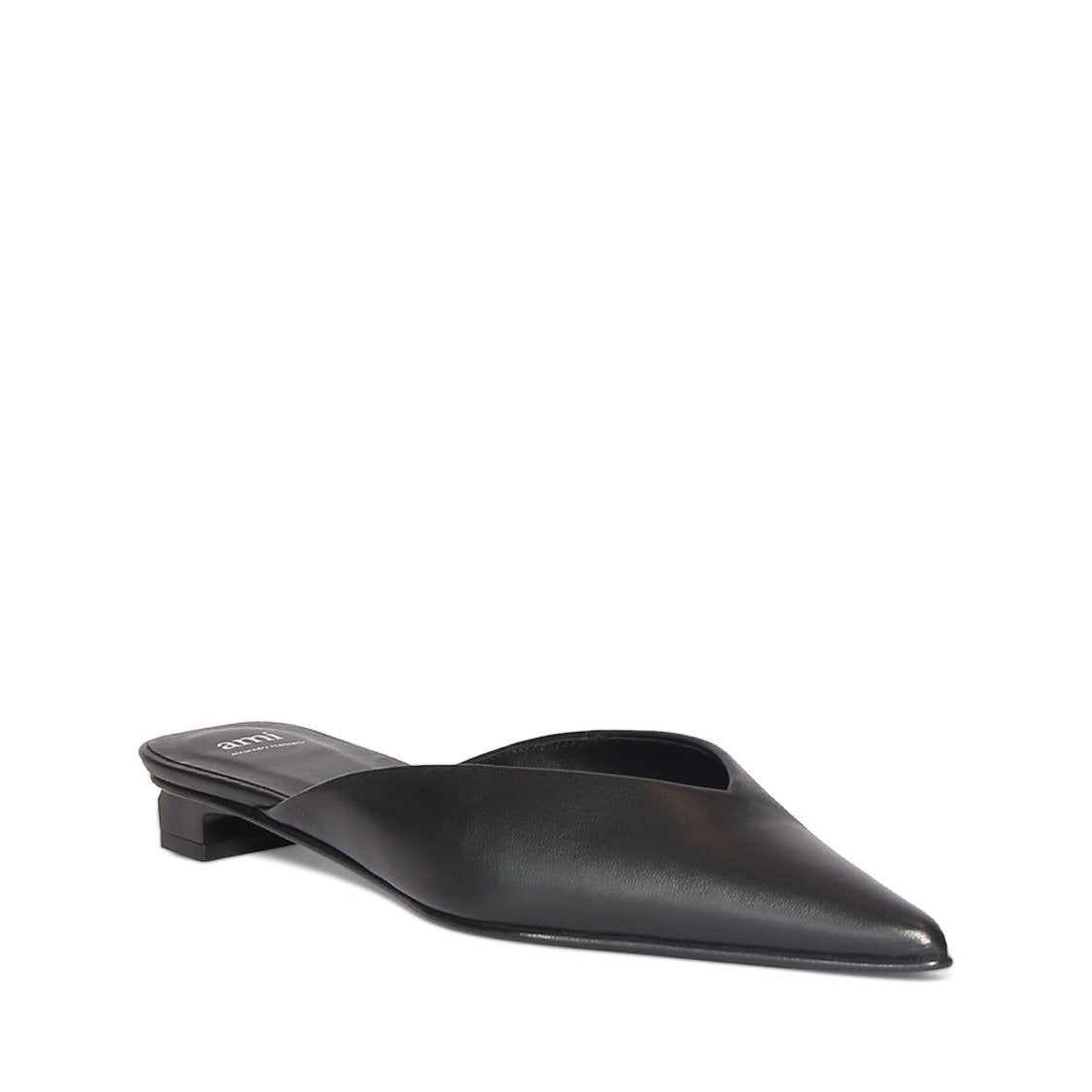AMI PARIS AMI Paris 30mm Leather mules - Size: UK 4 Flats | Shop From The Mirage