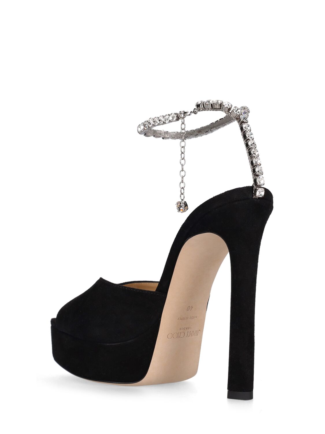 Jimmy Choo Jimmy Choo 125mm Saeda suede platform sandals - Size: UK 5 Heels | Shop From The Mirage