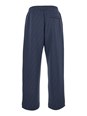 Fendi Blue Pants with All-Over Embossed FF Motif and Elastic Waist in Cotton Blend Man