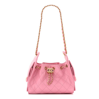 Caviar Quilted Mini Chanel 25 Handbag Pink