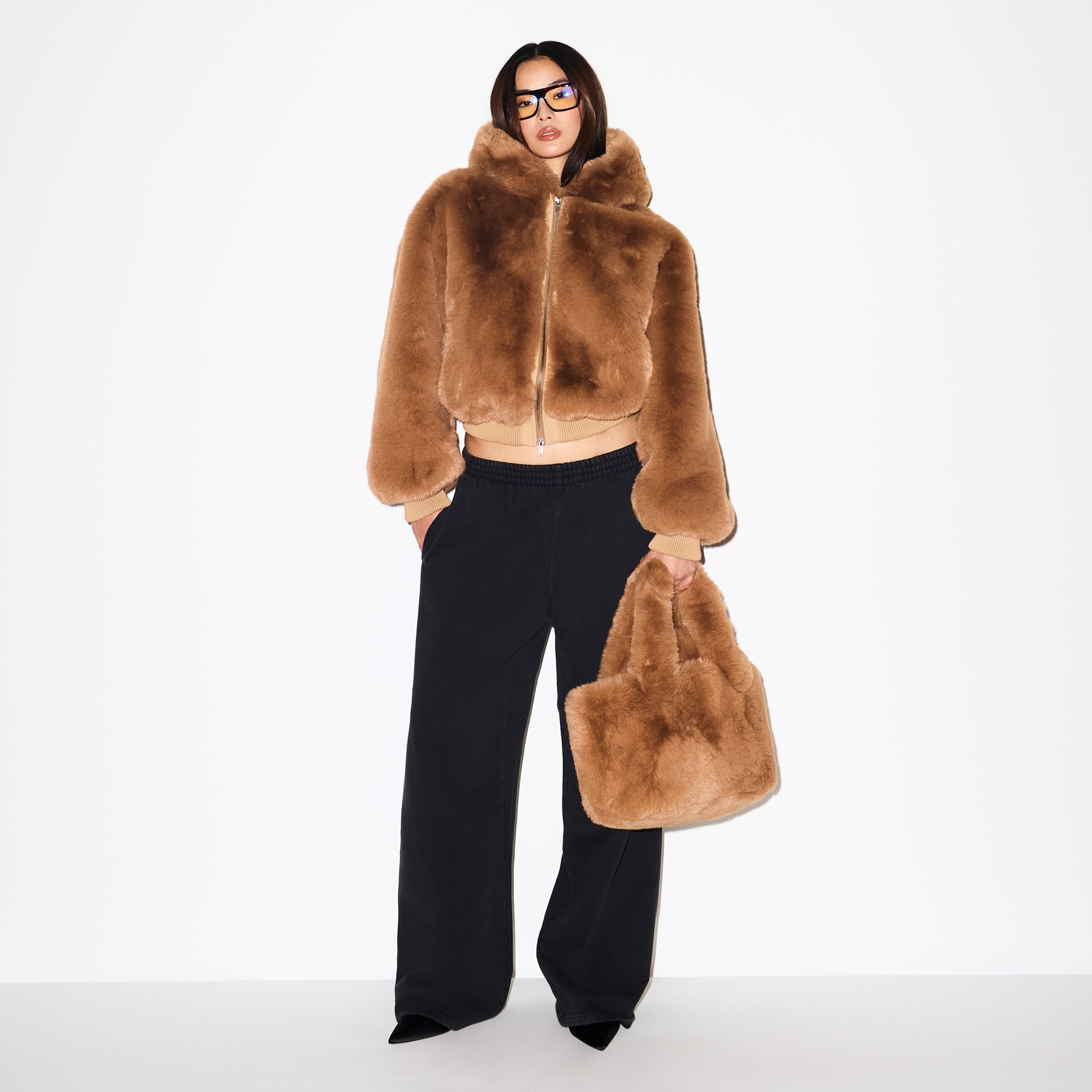 Faux Fur Mini Tote