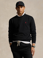 Polo ralph lauren Black Crewneck Sweatshirt with Pony Embroidery in Cotton Blend Man