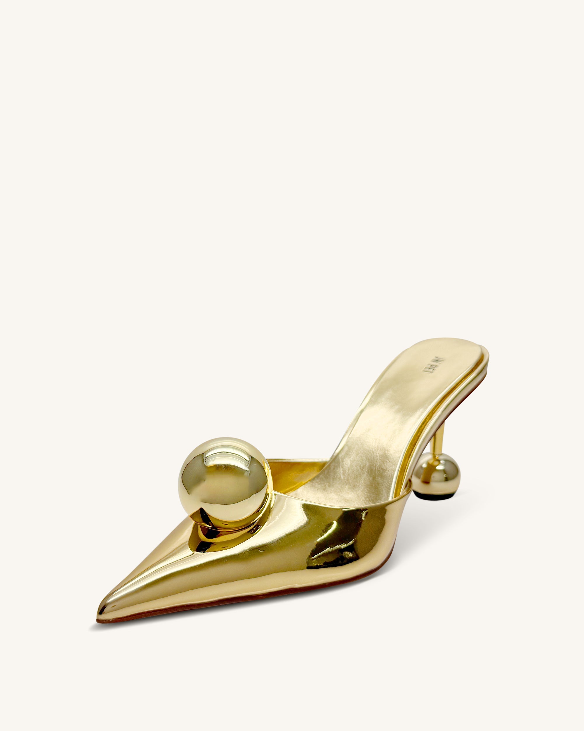 Sofia Sphere Heel Mules - Rose Red