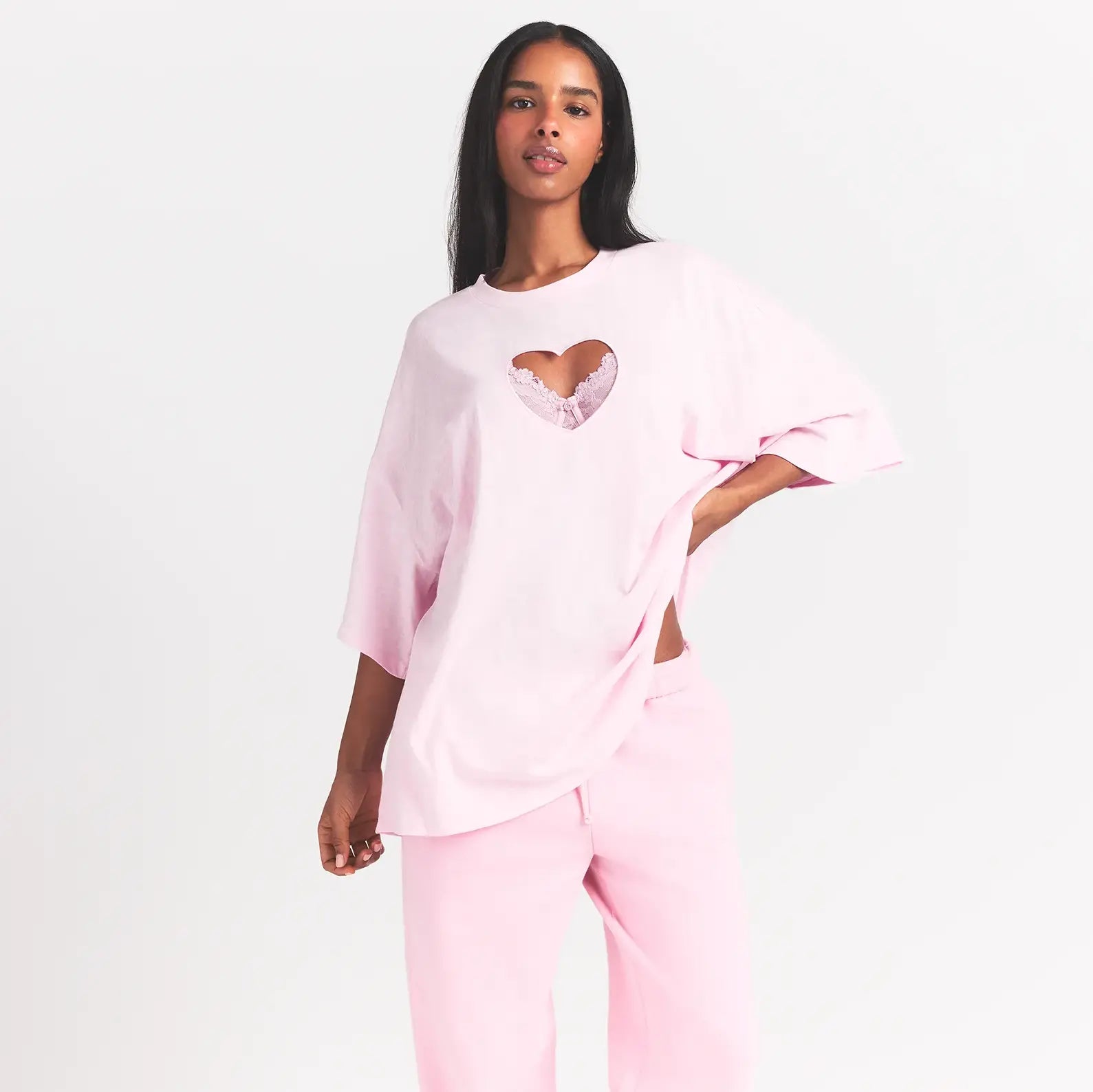 Worn in Jersey Heart Oversized T-shirt