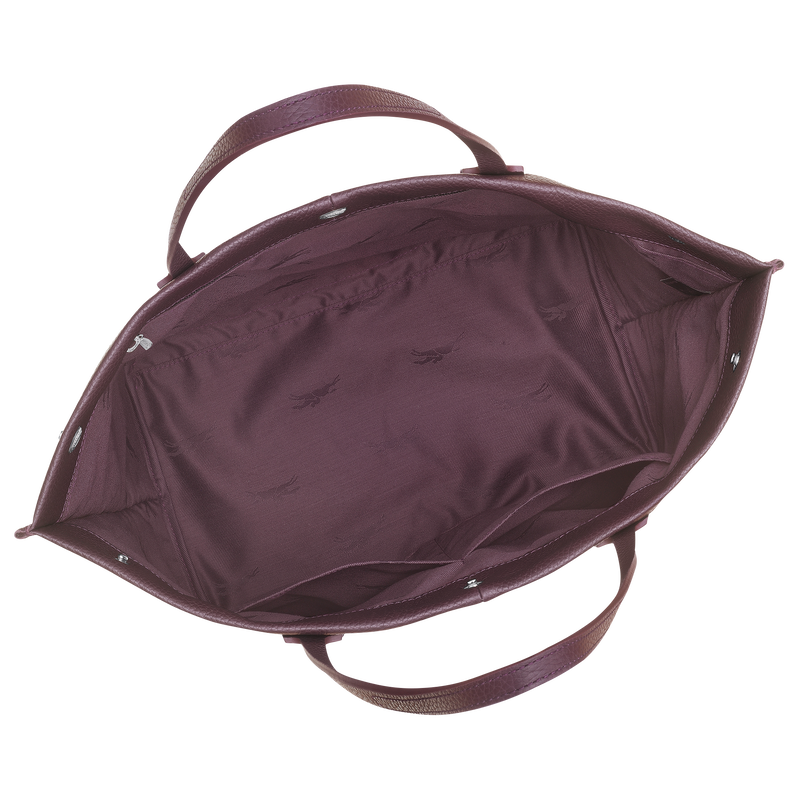 Essential L Tote bag Eggplant - Leather