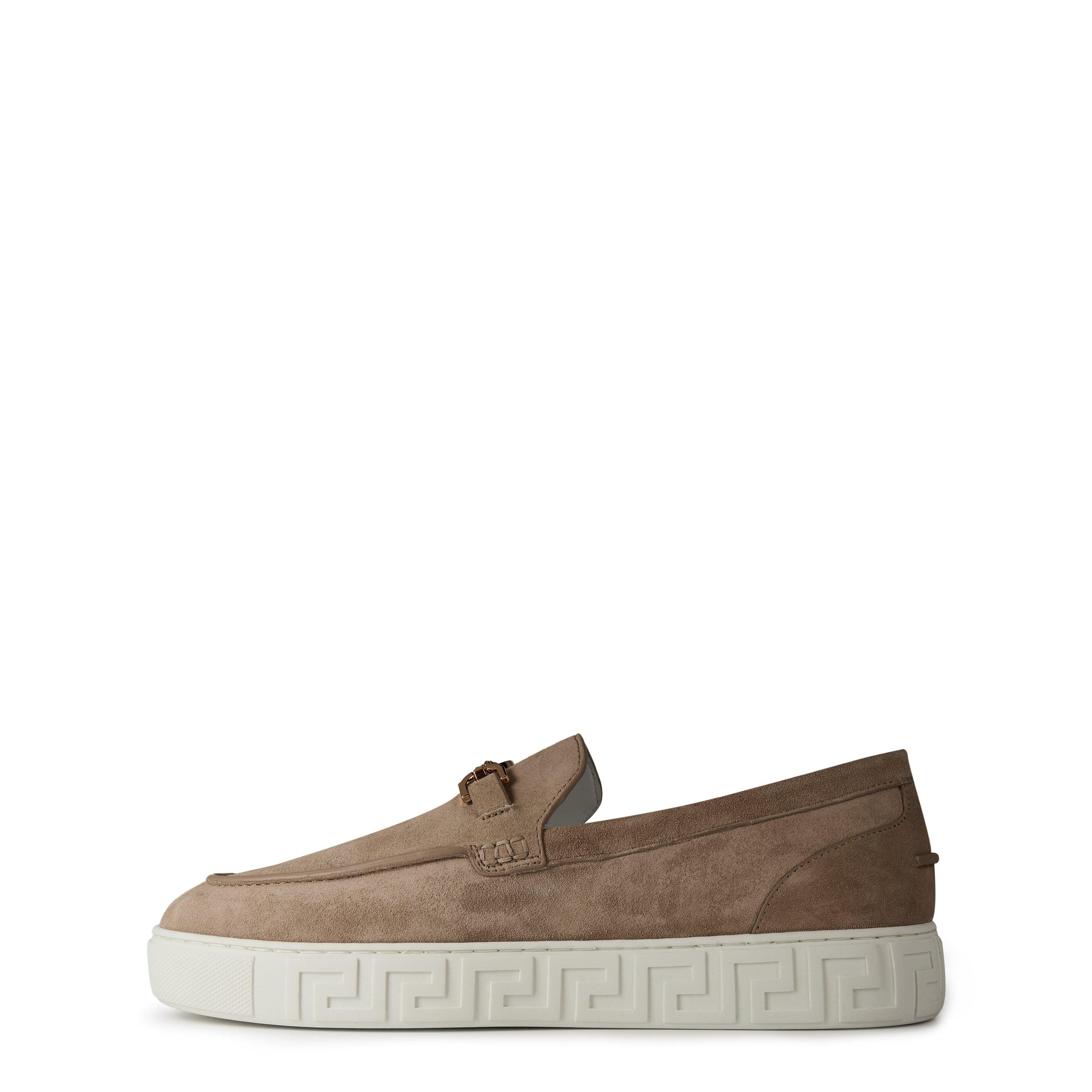 Suede Medusa Loafers