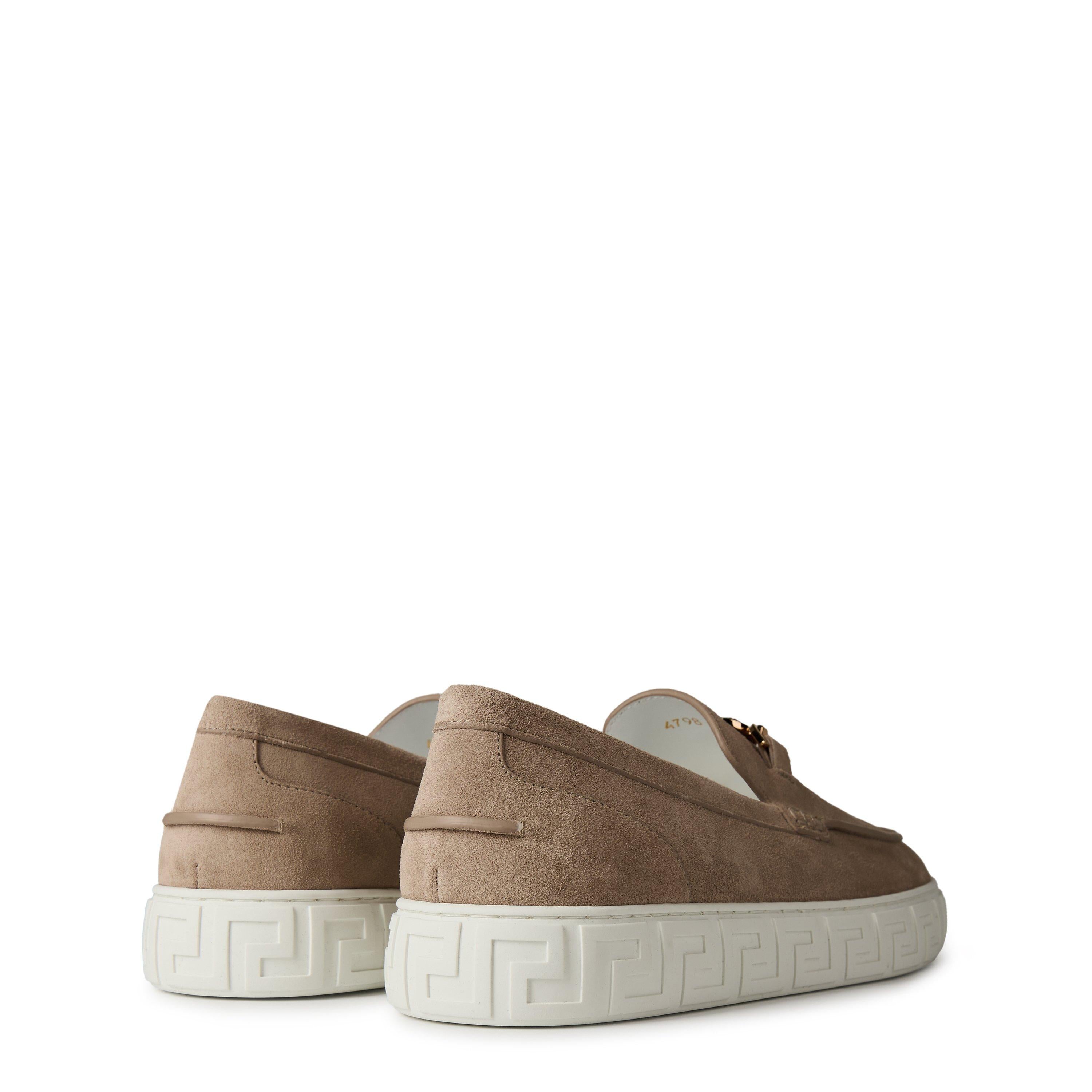 Suede Medusa Loafers