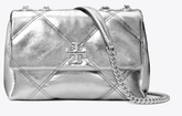 Tory Burch SMALL KIRA DIAMOND QUILT METALLIC CONVERTIBLE SHOULDER BAG - Bags | Shop From The Mirage