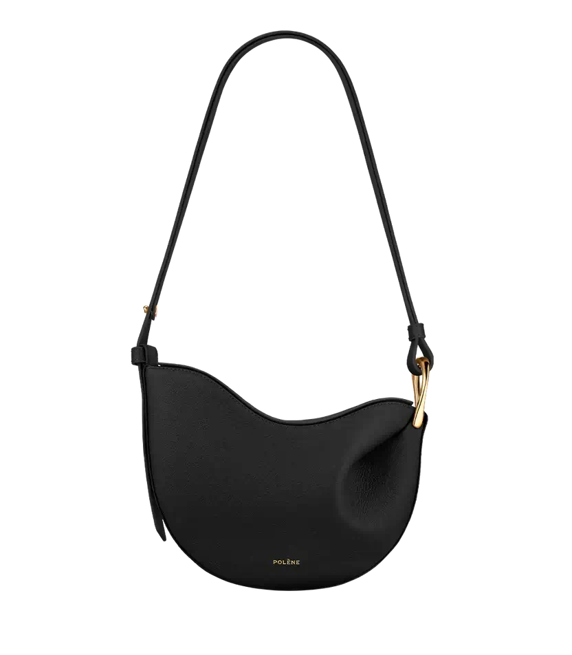 Polene Tonca Edition Textured Black - Size: One Size Bags | Shop From The Mirage