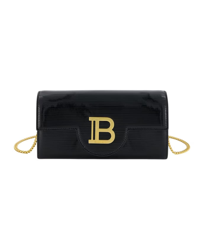 Striped Patent Leather B-Buzz Wallet