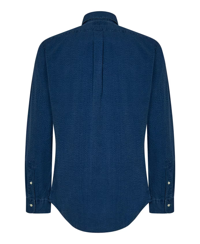 Polo Ralph Lauren Button-Down Collar Shirt with Striped Pattern