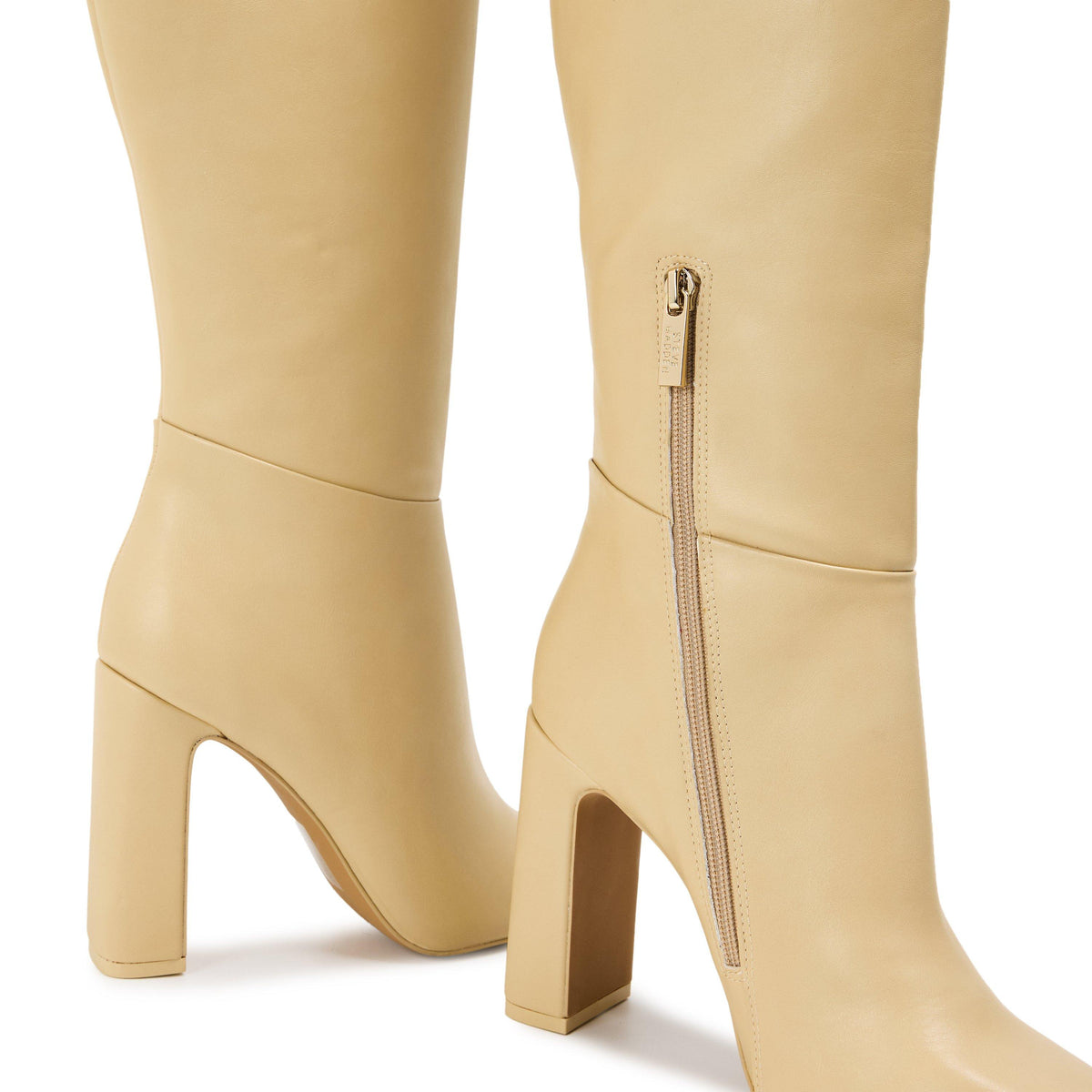 Ally Knee High Heeled Boot Slippers