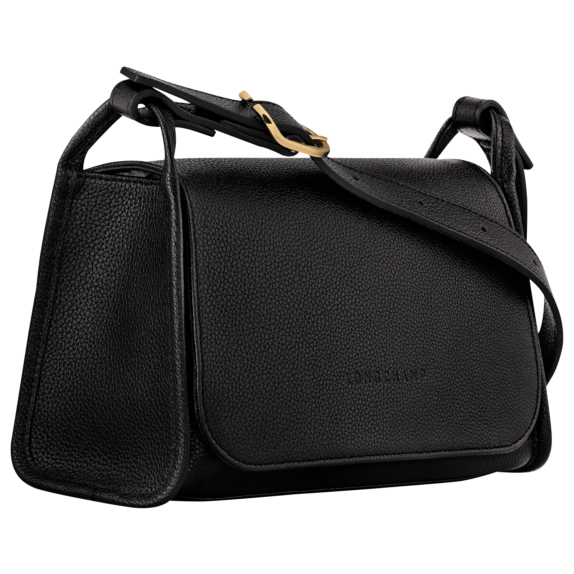 Le Foulonné M Crossbody bag Black - Leather