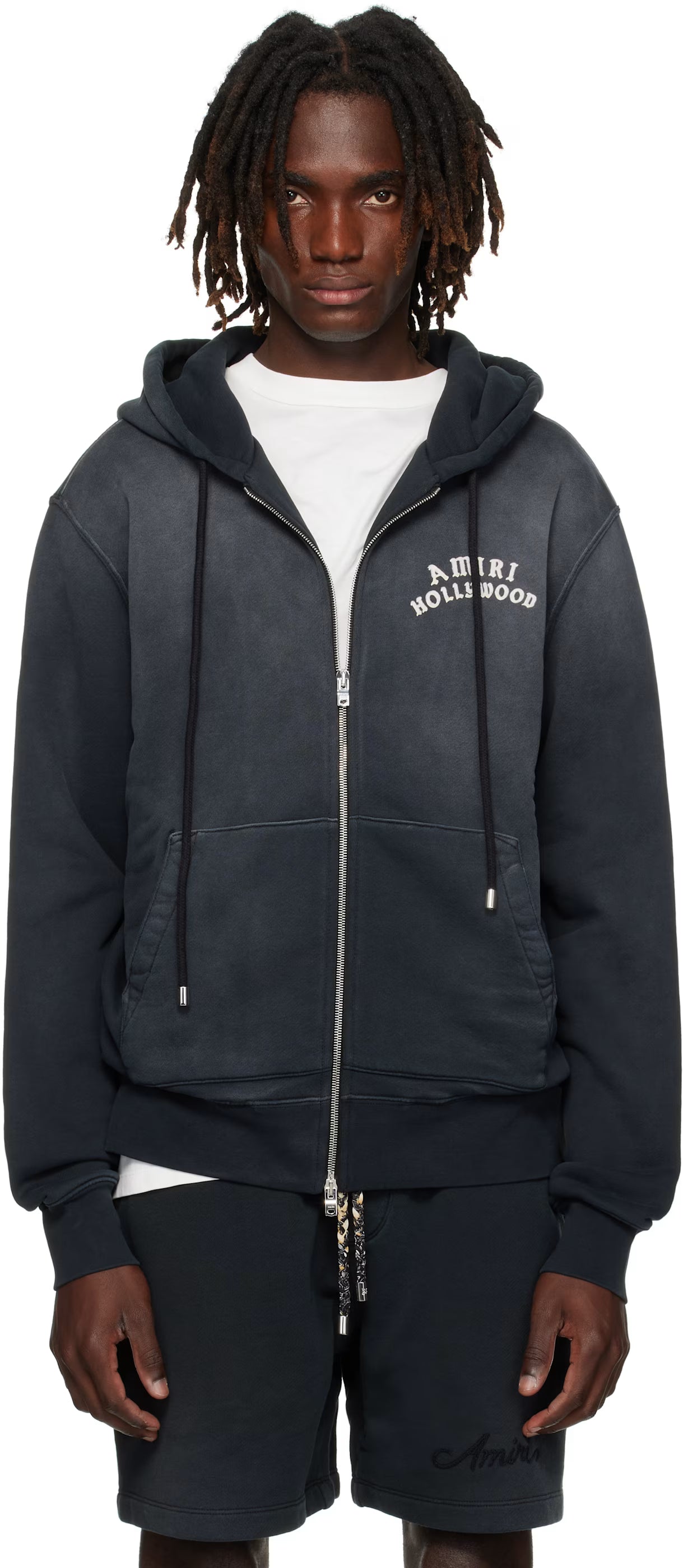Black 'AMIRI Hollywood' Zip Hoodie