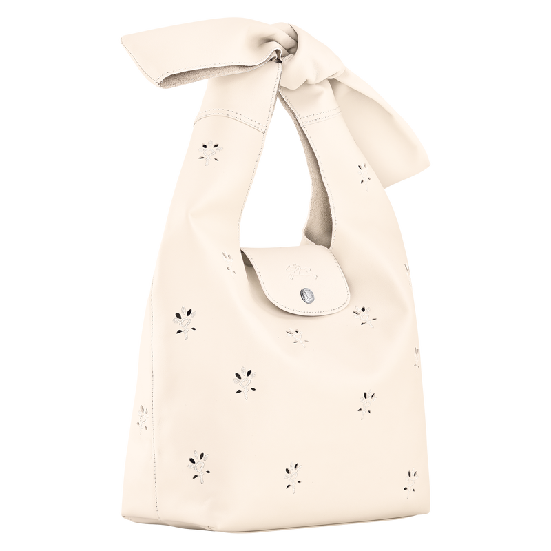 Le Pliage Xtra M Shoulder bag Ecru - Leather