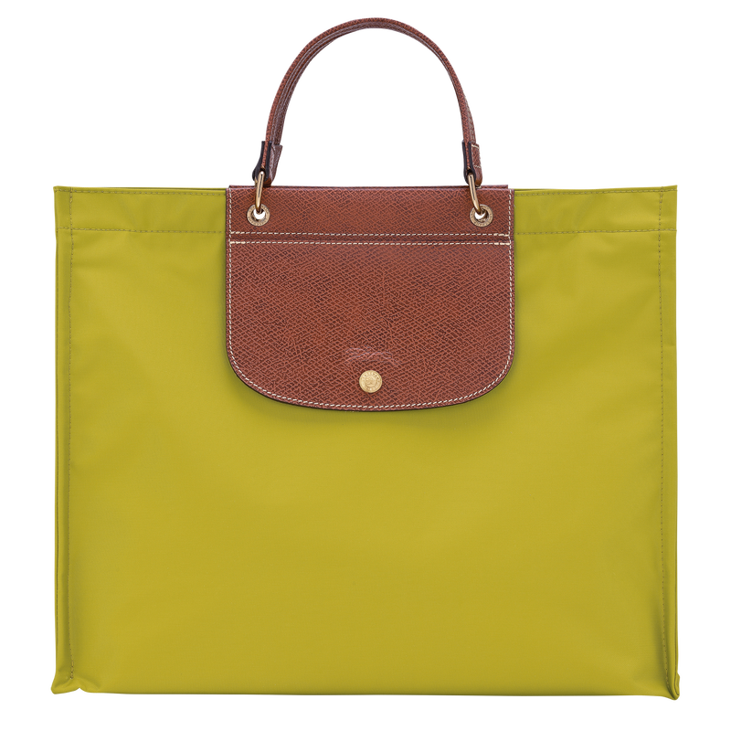 Cabas Longchamp L Tote Bag Kiwi Green - Canvas