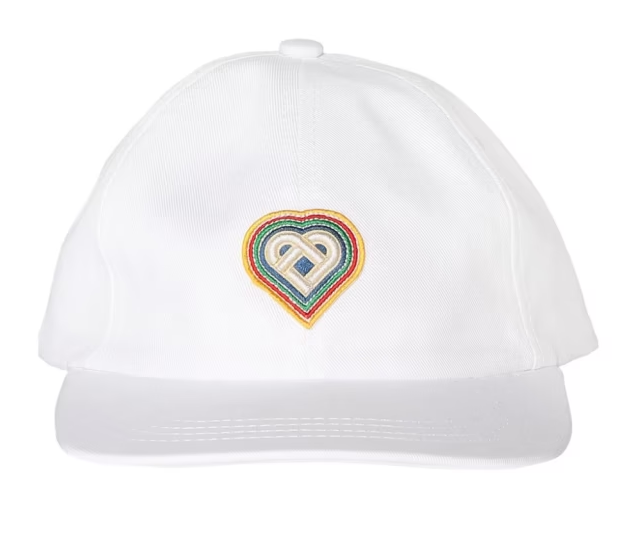 Casablanca Rainbow Heart Baseball Cap
