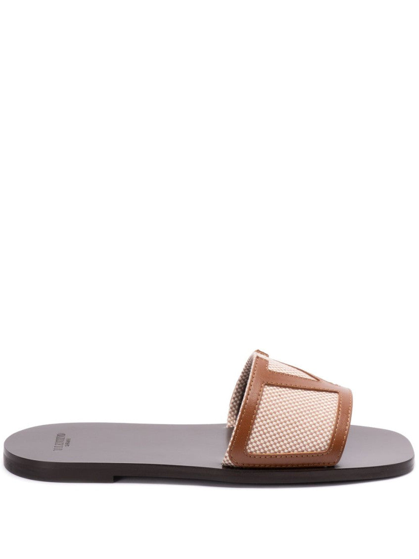 Valentino Garavani Beige Two-tone Flats