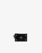 STUD CARD WALLET - BLACK