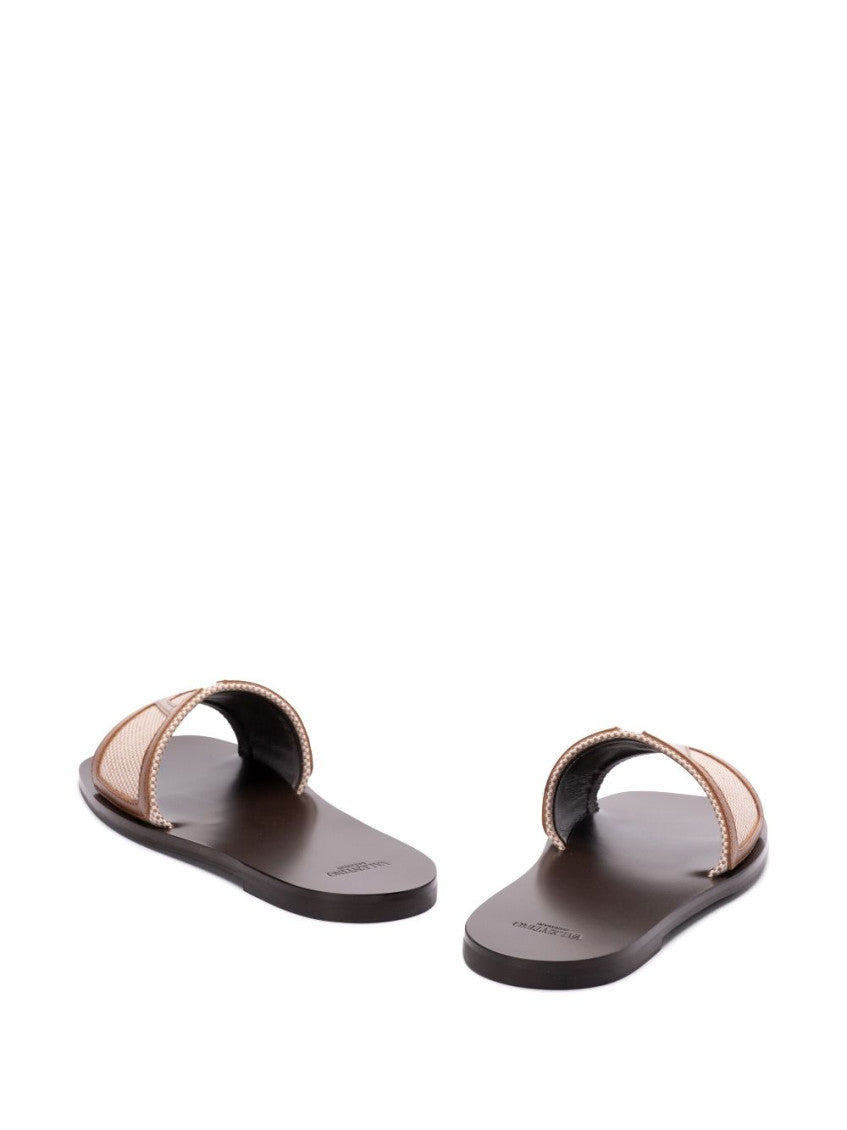 Valentino Garavani Beige Two-tone Flats