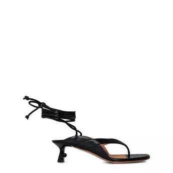 Off White Lollipop Lace-Up Sandals