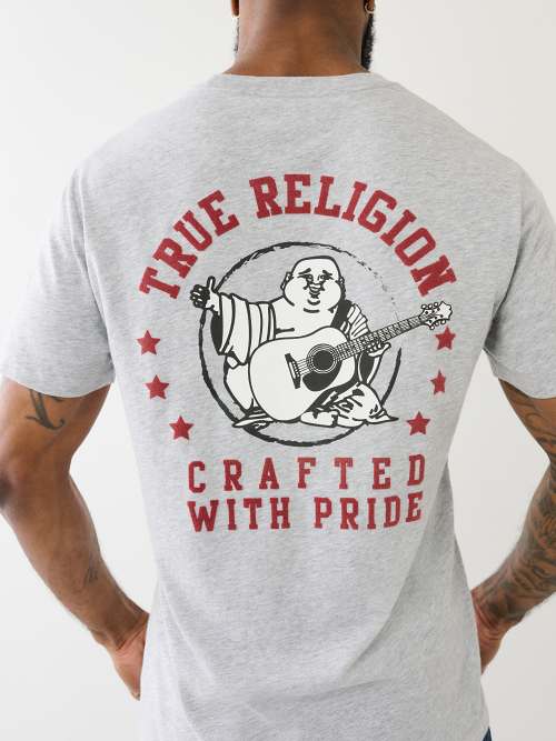 FLOCKED BRANDED LOGO TEE