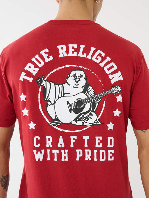 FLOCKED BRANDED LOGO TEE