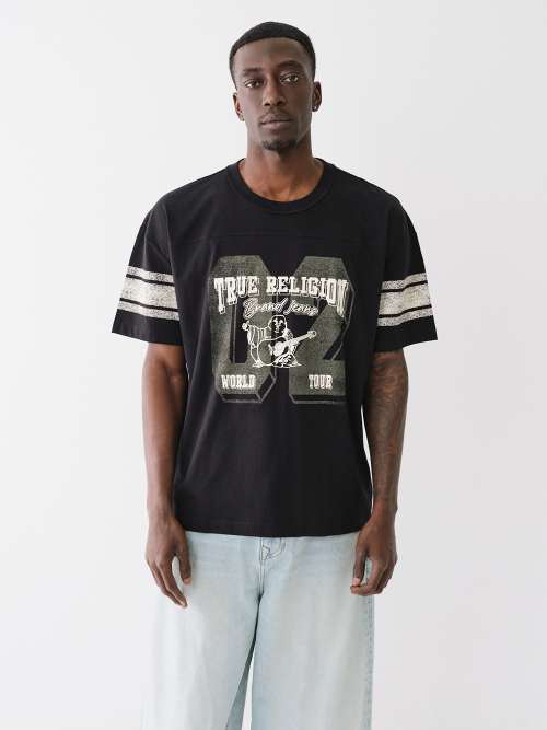 BUDDHA LOGO VARSITY STRIPED TEE 3