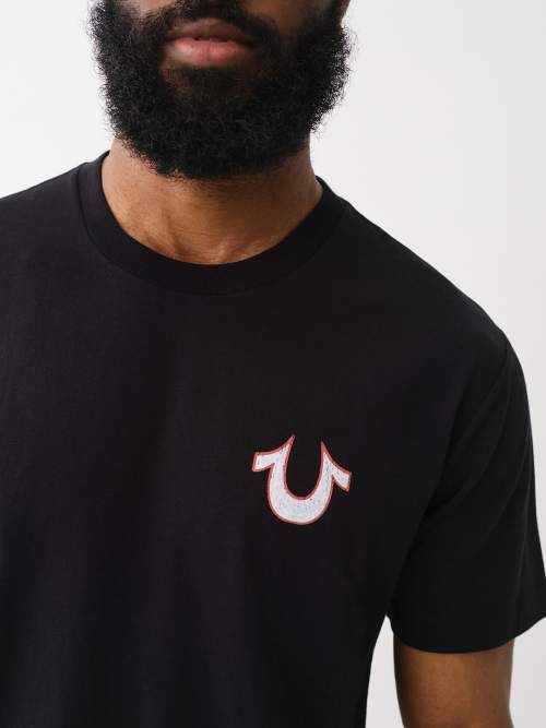 FLOCKED VINTAGE LOGO TEE
