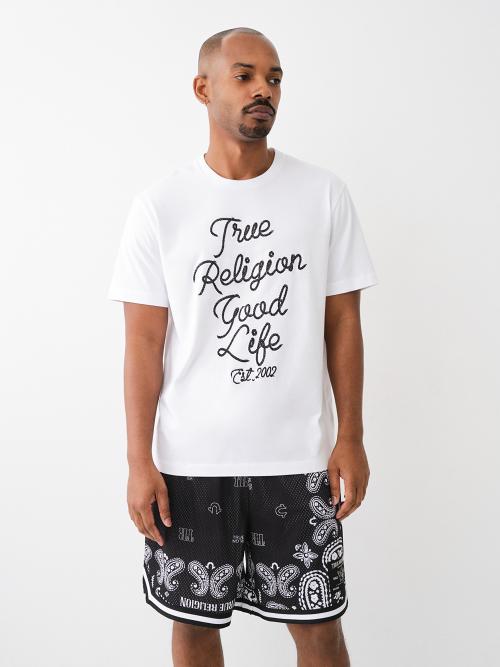 EMBROIDERED ROPE LOGO TEE