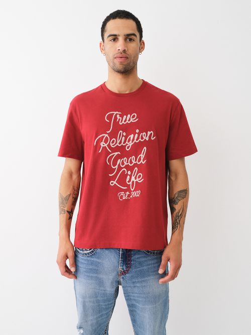 EMBROIDERED ROPE LOGO TEE