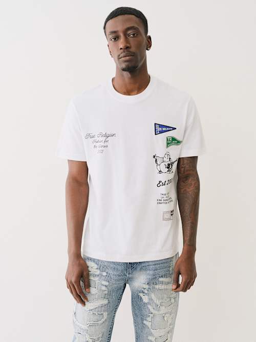 HEAVYWEIGHT COLLEGIATE LOGO TEE