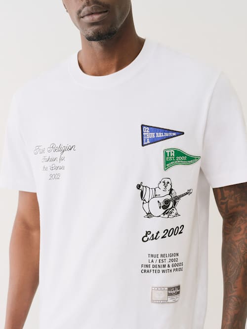 HEAVYWEIGHT COLLEGIATE LOGO TEE