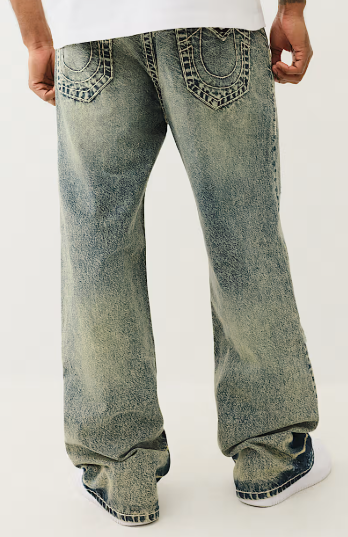 VINNY DISTRESSED SUPER T FLAP ULTRA BAGGY JEAN