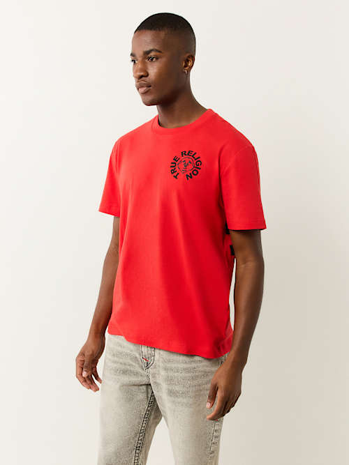 PUFF PRINT BUDDHA FACE TEE