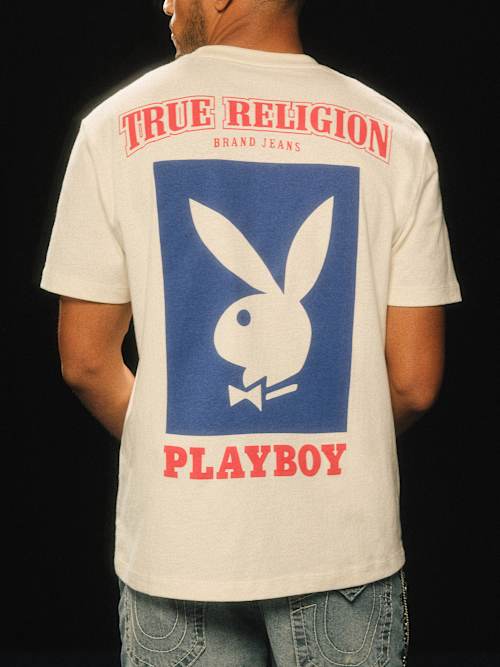 PLAYBOY X TRUE RELIGION “TAILS YOU WIN” TEE